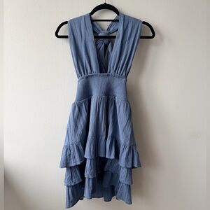 Bliss & Belle Halter Ruffle Mini Dress